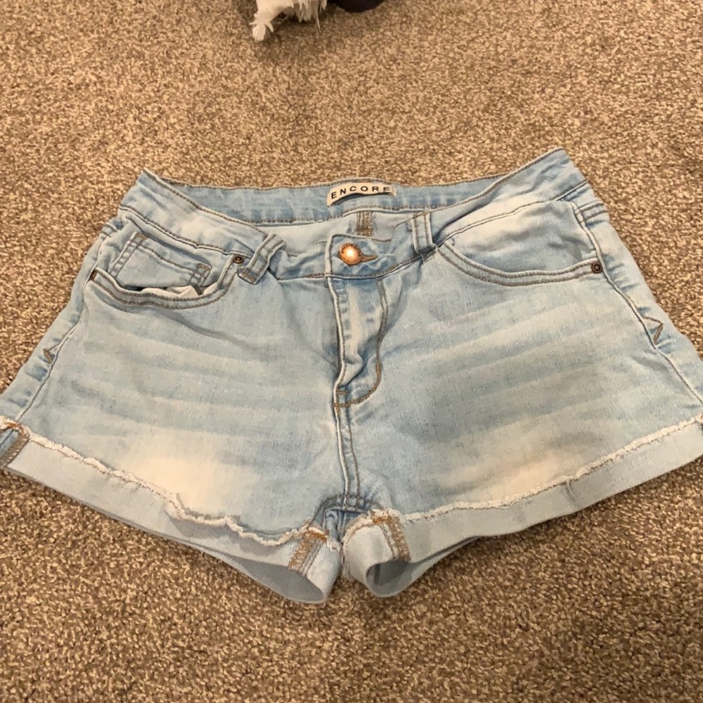Light blue Jean shorts